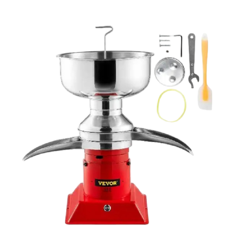 Séparateur électrique de crème à lait 30 W 10500 tr/min Machine à centrifuger du beurre Machine à centrifuger en acier inoxydable à faible bruit Écumeur de lait 49 x 23 x 32 cm