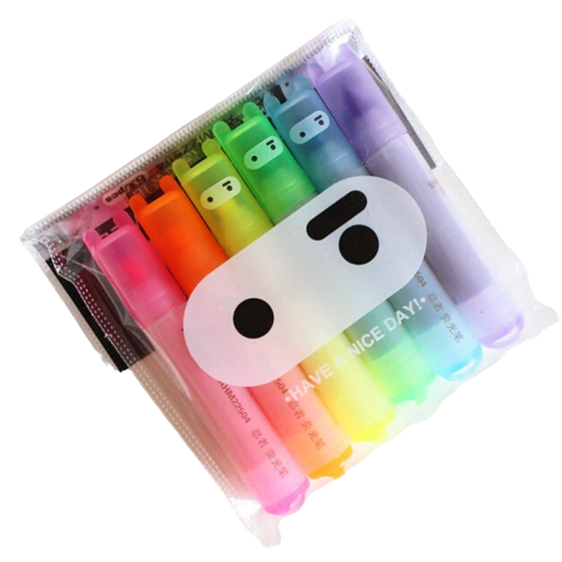 Série de surligneurs 6 pcs