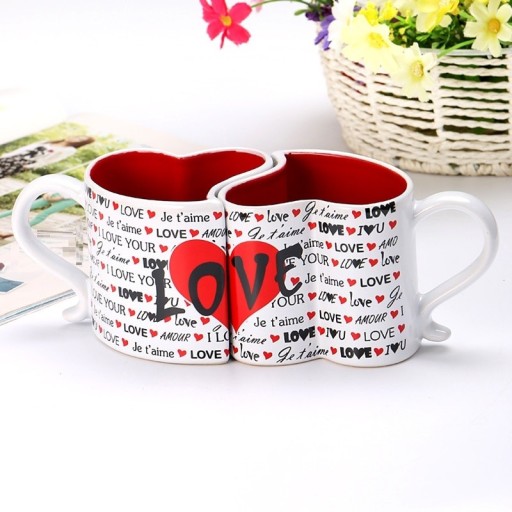 Série de tasses pour les amoureux 2 pièces