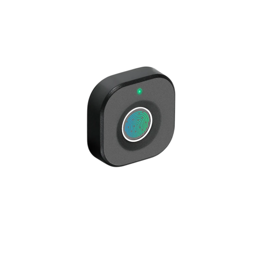 Serrure de porte biométrique à empreinte digitale antivol longue durée sans clé double face pour portes en acier et en bois