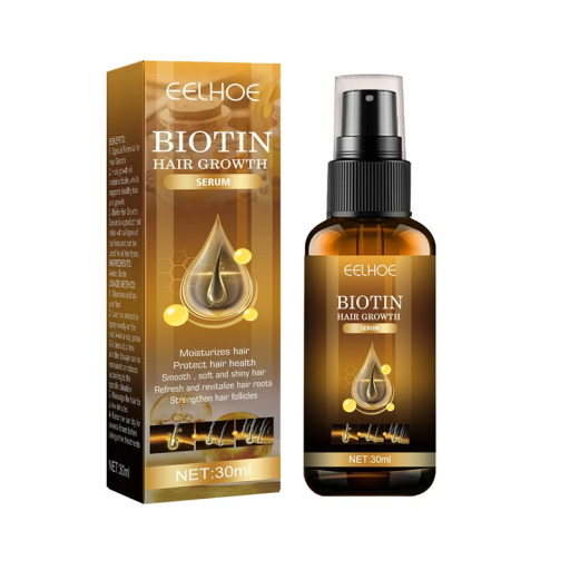 Serum w sprayu z biotyną 30 ml Wzrost włosów Zapobieganie łysieniu Odżywianie skóry głowy Nawilżanie Broda Naprawa zniszczonych włosów