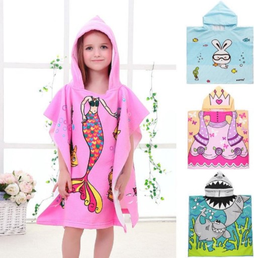 Serviette de bain pour enfants avec capuche J571