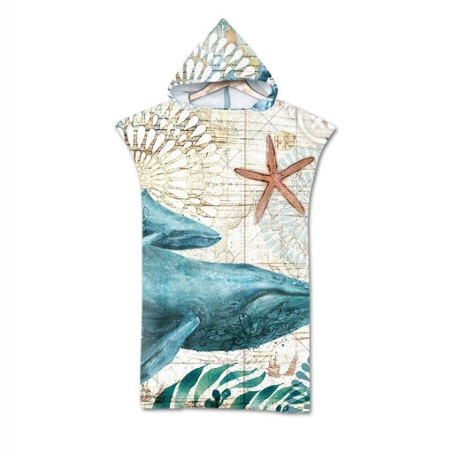 Serviette de plage avec capuche