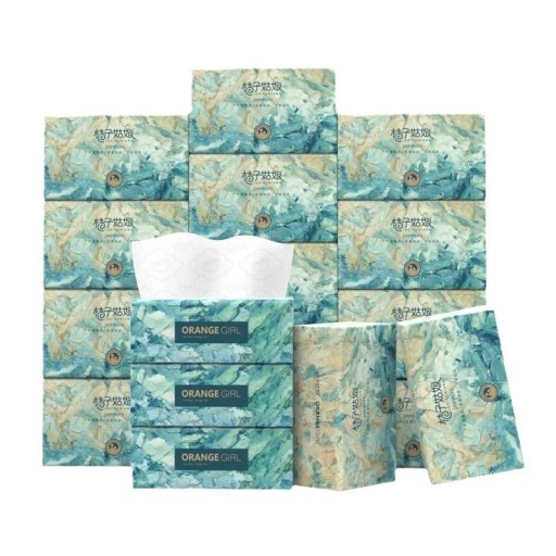 Serviettes en papier 5 couches 280 pcs x 12 paquets Serviettes cosmétiques fortes et douces multi-usages pour le démaquillage et l'hygiène