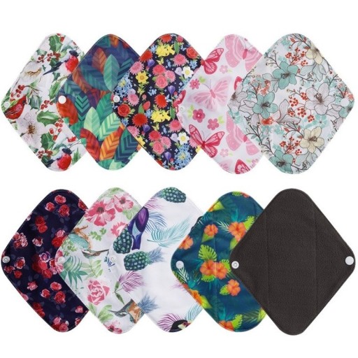 Serviettes menstruelles en tissu 10 pcs