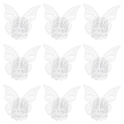 Servilletero de papel con mariposa 50 uds.