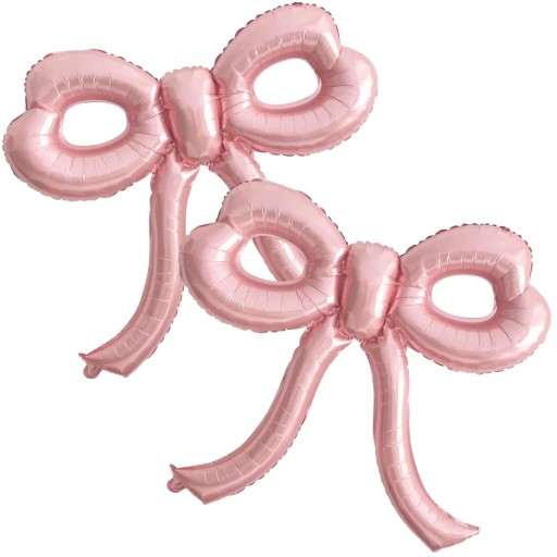 Set 2 bucăți de baloane din folie în formă de fundiță Decoratiuni pentru petrecerea de despărțire de viața de burlac, nuntă, baby shower, petrecere de aniversare