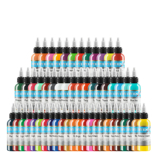 Σέτ 54 τεμ ποιοτικών μελανιών τατουάζ Έγχρωμο μελάνι για τατουάζ Χρώματα τατουάζ 30 ml