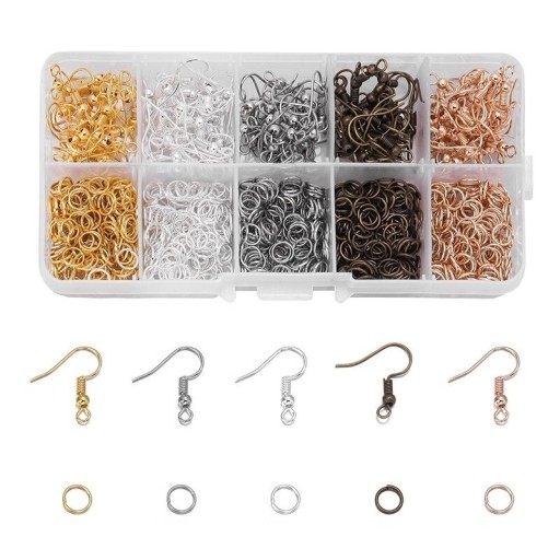 Set aus Afro-Haken und Verbindungselementen 1125 Stück