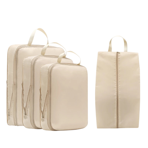 Set aus komprimierbaren Reisetaschen mit Reißverschluss für den Koffer 32–41 cm aus Vliesstoff Organizer für Kleidung und Reiseaccessoires