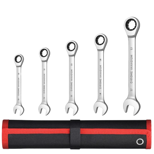 Set chei combinate 5 buc Chei cu clichet din oțel 10 - 17 mm Accesorii pentru hobby