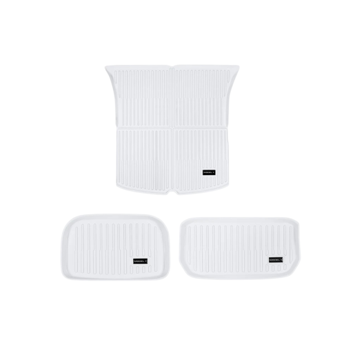 Set Completo di Tappetini per Bagagliaio per Tesla Model Y Juniper 2025 Bagagliaio Principale Piano Inferiore e Bagagliaio Anteriore Protezione