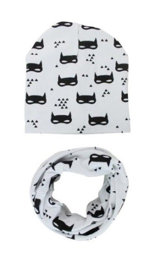 Set copii - căciulă și batistă - motive animale