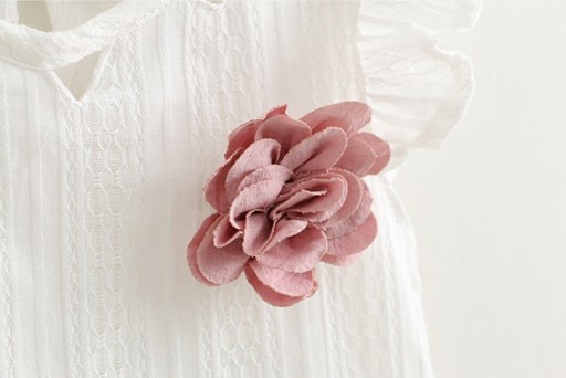 Set da ragazza - Canotta con rosa e pantaloni corti