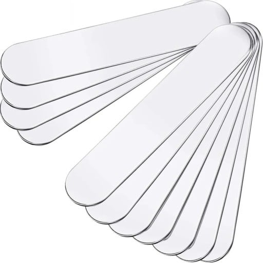 Set de 10 benzi de plumb 5 x 1 cm Greutăți adezive pentru echilibrarea croselor de golf și a rachetelor de tenis Reglare a greutății pentru lovituri