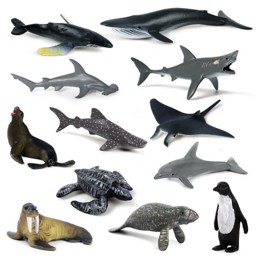 Set de 12 figurine de animale marine