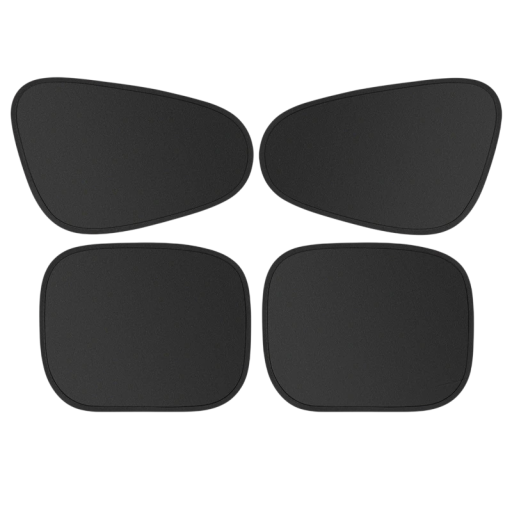Set de 4 parasolare electrostatice pentru geamurile laterale auto Protecție UV cu 4 straturi Tratament antireflexie Parasolar față și spate Accesoriu interior
