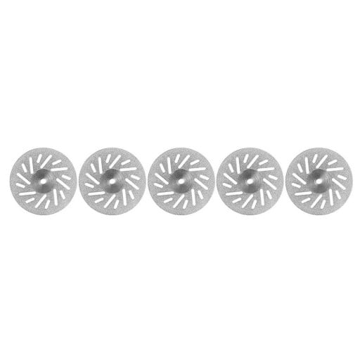 Set de 5 discuri de tăiere cu diamant CM06 220 0,20 mm pentru laboratorul dentar Disc ultratin, dublu față, cu canale de ventilație pentru tăiere