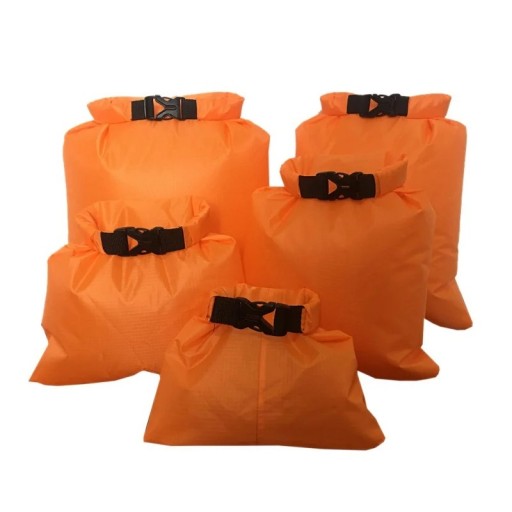 Set de 5 saci impermeabili etanși pentru înot 1,5-6L curea reglabilă cu cataramă camping drifting snorkeling plajă saci de depozitare