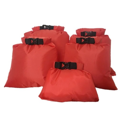 Set de 5 saci impermeabili etanși pentru înot 1,5-6L curea reglabilă cu cataramă camping drifting snorkeling plajă saci de depozitare