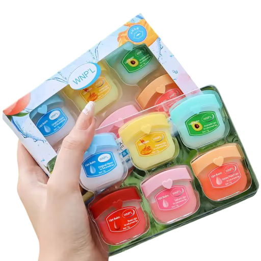 Set de 6 balsamuri hidratante pentru buze 7 g Gloss nutritiv de protecție Îngrijire regenerantă pentru buze uscate și crăpate Balsam cosmetic