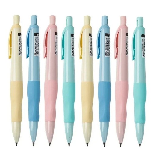 Set de 8 creioane mecanice HB de 2,0 mm în culori pastelate, creioane de desen Carpenter pentru schiță, scris și uz școlar la birou