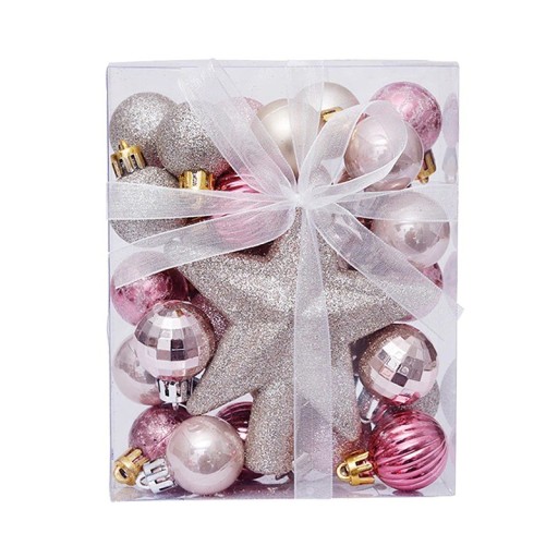 Set de adornos navideños con estrella 30 uds.