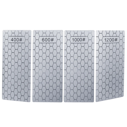 Set de ascuțitoare de cuțite diamantate 400 600 1000 1200 Grit pietre de șlefuit ultra-subțiri pentru ascuțirea cuțitelor, uneltelor și lamelor