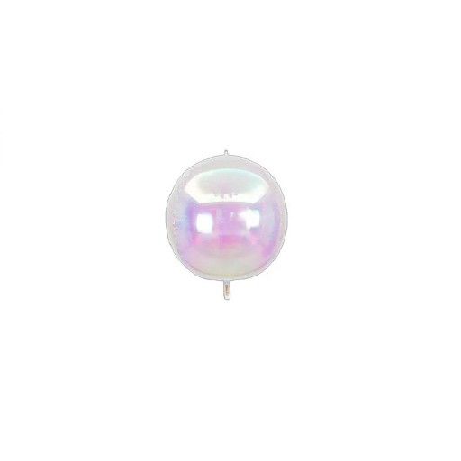 Set de baloane holografice din folie 2 bucăți rotunde lucioase decorativă balon 55,9 cm transparent holografic decor pentru petreceri