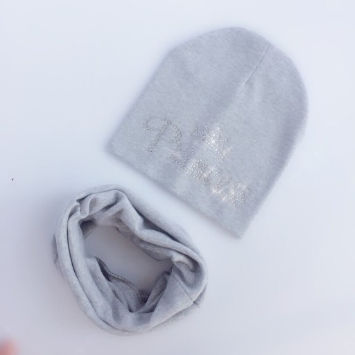 Set de bonnet et de tour de cou Princess