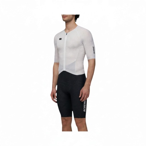 Set de ciclism pentru bărbați cu tricou cu mânecă scurtă și pantaloni scurți Tricou din poliester și spandex Pantaloni scurți din poliamidă