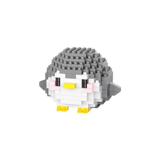 Set de construcție pinguin mic 6,5 x 5,2 x 4,2 cm 188 piese Figurina de iarnă drăguță Pinguin din cărămizi pentru asamblare creativă