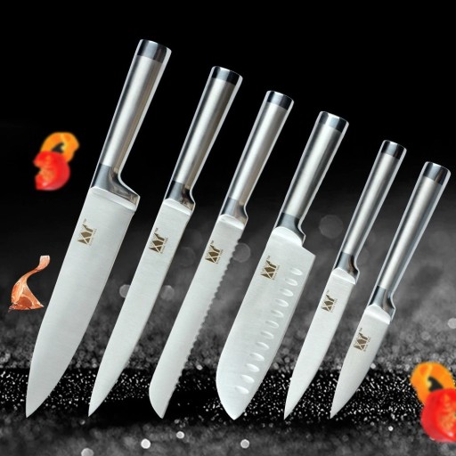 Set de cuțite din oțel inoxidabil - 6 buc