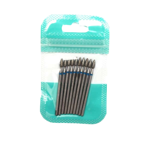 Set de fraises et pinceaux pour manucure 10 pcs