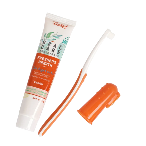Set de nettoyage des dents pour chiens et chats 3 pcs Set de soins dentaires pour animaux de compagnie