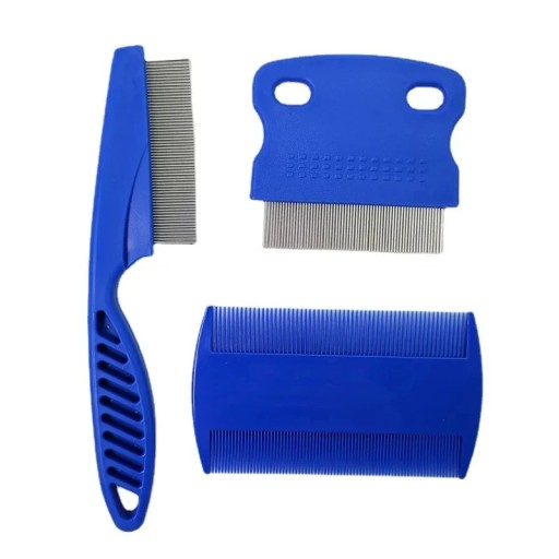 Set de peines antipulgas para gatos, 3 piezas, peines finos para eliminar mocos, costras y piojos, cuidado del pelaje, suministros para mascotas