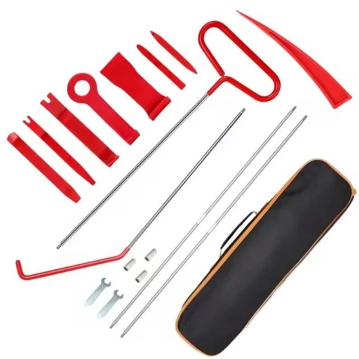 Set de scule pentru îndepărtarea panourilor din plastic auto, 18 buc, instrument multifuncțional profesional cu carcasă cu fermoar, îndepărtarea