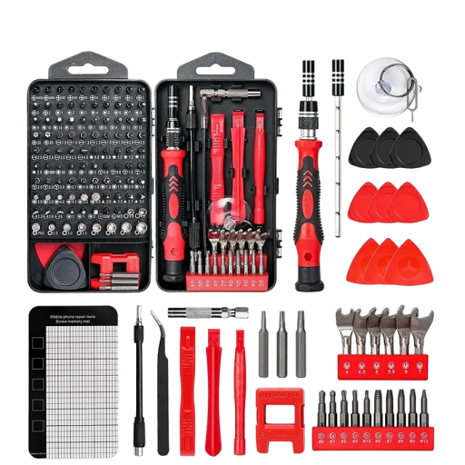 Set de șurubelnițe multifuncționale 138 buc Set de șurubelnițe pentru reparații electronice și telefoane Kit profesional de reparații pentru computere și electronice pentru telefoane Șurubelniță magnetică