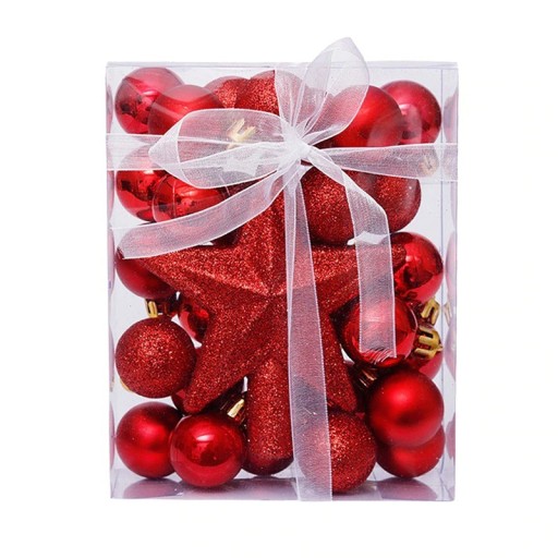 Set decoratiuni de Craciun cu o stea de 30 buc