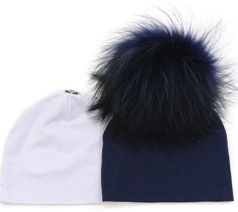 Set dětských bavlněných čepic - 2 kusy J3422 Set dětských bavlněných čepic - 2 kusy J3422