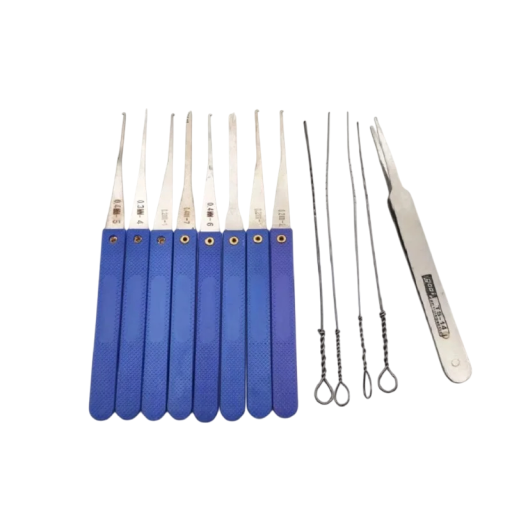 Set di 13 strumenti per serrature Strong Lock Pick Riparazione di lucchetti Apertura di porte Attrezzi manuali con manico Serrature combinate