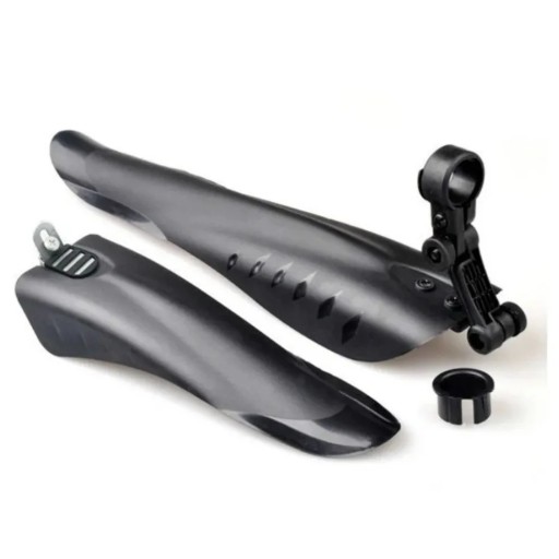 Set di 2 pezzi Parafanghi per bicicletta 41,2 x 8,8 cm e 27,3 x 9,3 cm Paraurti anteriore e posteriore Materiale flessibile protezione contro fango