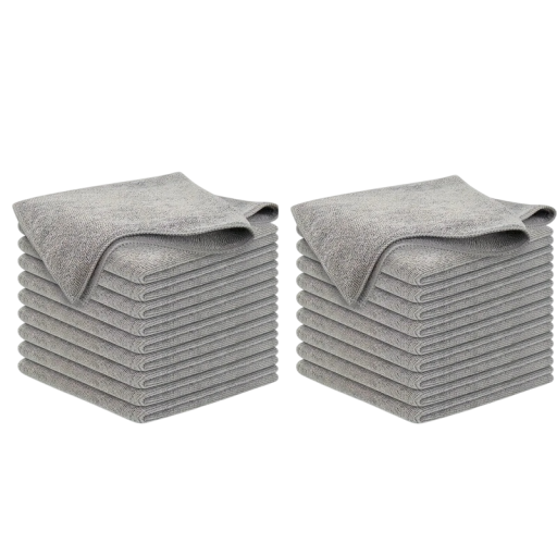 Set di 20 panni da cucina 25x25 cm Panni per la pulizia Panni assorbenti per i piatti Rimuovono grasso e sporco