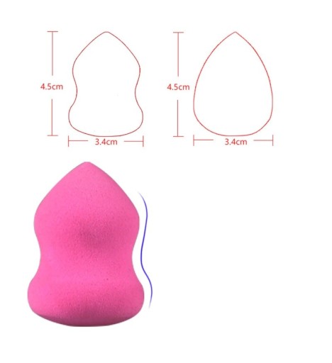 Set di 4 spugnette per trucco J3419