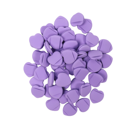 Set di 50 mini spugnette 3 x 3 cm per il trucco in poliuretano idrofilo Spugnette per make-up e cipria Senza lattice Applicatori cosmetici