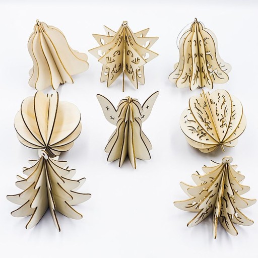 Set di decorazioni natalizie 5 pz