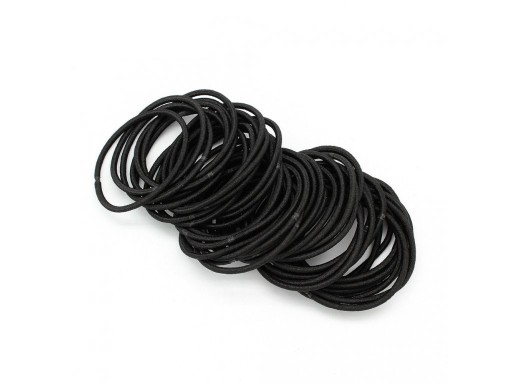 Set di elastici neri per capelli 100 pz