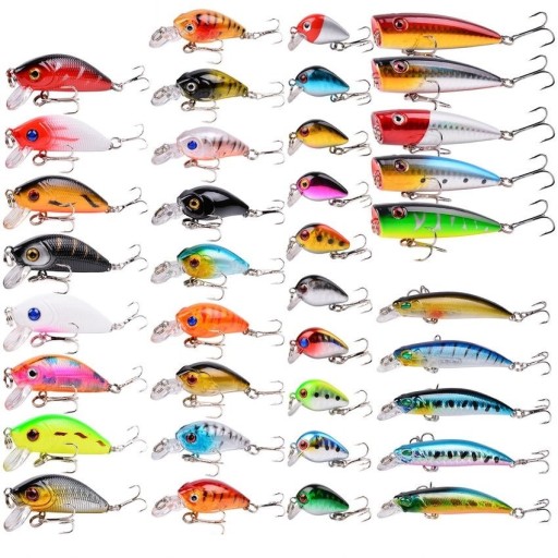 Set di esche artificiali da pesca 37 pz