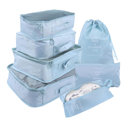 Set di organizer da viaggio per valigia 7 pz