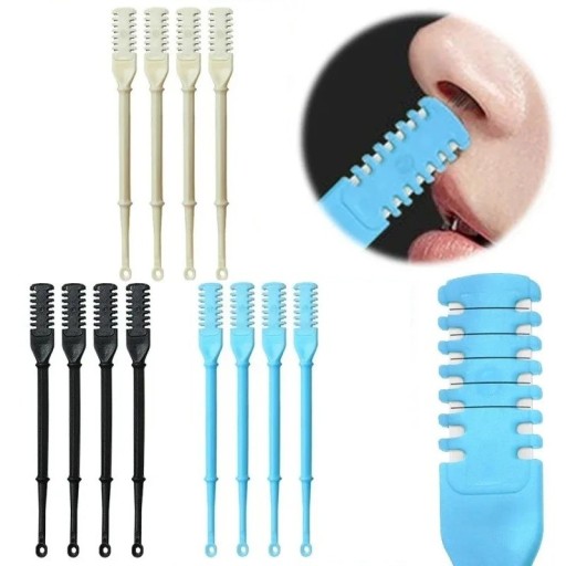 Set di rifinitori manuali per peli nel naso con sistema di rasoio doppio in plastica per uomini e donne cura igienica